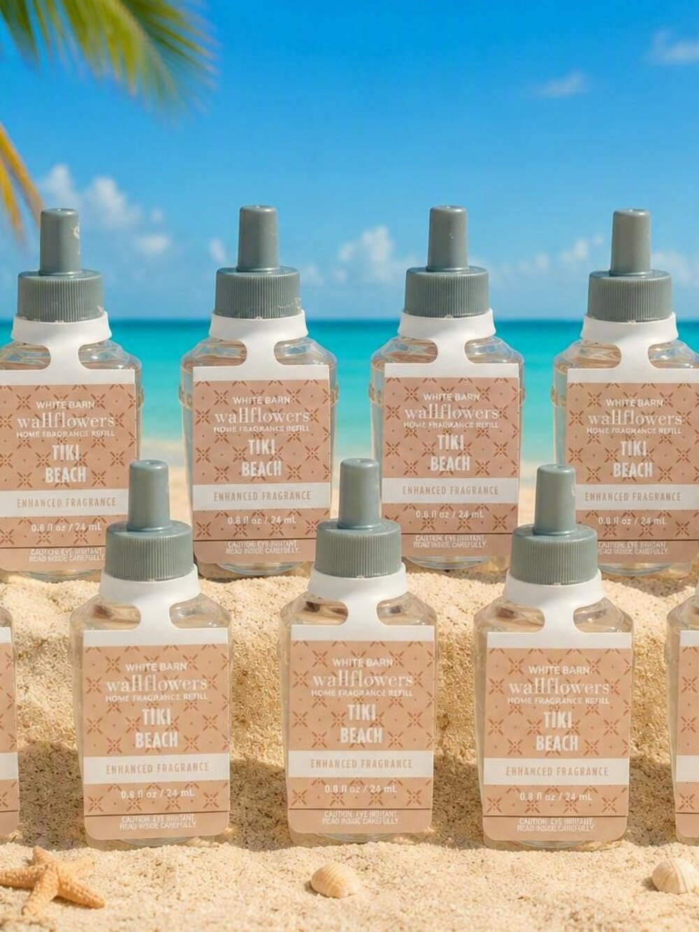 Bath & Body Works TIKI BEACH Wallflowers Home Fragrance Refill Bulbs x 7